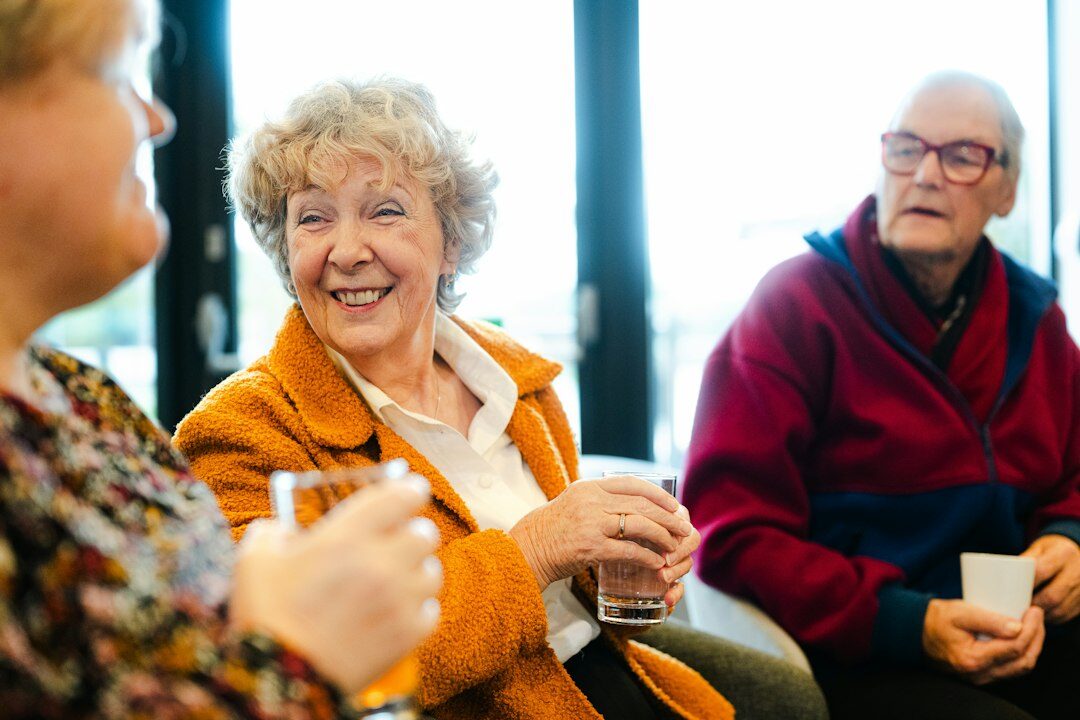 group of seniors in meeting